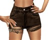 RIPPED BROWN SHORTS