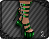 !SL l Solar Green Heels