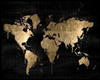 World Map -Gold