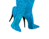 Cyan Mini Boots