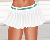 Li Aqua-Grn White Skirt