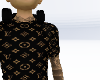 BROWN TEE LV W/ HEADPHON