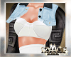 AC! Crop Denim White