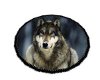 snow wolf rug