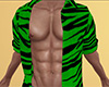 Green Stripe Open Shirt 2 (M)
