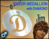 Silver Diamond D (M)