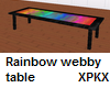 Rainbow Webby Table