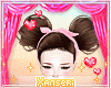 ! Brown Buns Pink Bow