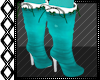 CE Teal Christmas Boots