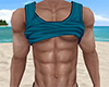 Teal Rolled Tank Top 8 M