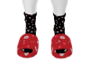 red ghost slippers