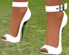 DTC White Sandal Heels