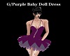 G/Purple Baby Doll Dress