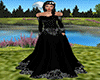 Black medieval dress