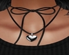 Bow Choker w/Heart