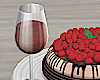 Wine Glass w Cake