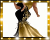 Elegant  Gold/Black Gown