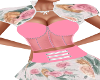 Shilo Pink Flower Shrug