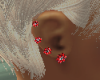 little flower ear rings