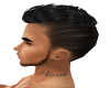 Male name neck tattoo