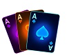 ASL Neon Poker Aces