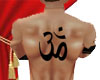 back tatto omm male