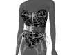 webbed chain corset