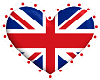 UK Heart sticker
