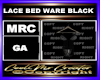 LACE BED WARE BLACK