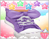 ! Purple Bow Sneakers