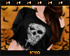K| Ripped Floral Skull