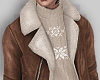零 Brown Fur Coat