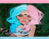 Pink Blue Hair Style