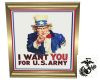 Framed I Want You Army