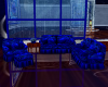 Blue Illusions Couch Set