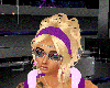 blonde w purple bandana