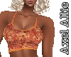 AA Coral Palm Crop Top