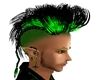 GREEN HAIRSTYLE ROCK