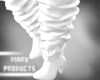 Leather white boots