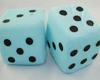 Blue and Black Kiss Dice