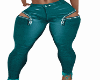 teal zip leather pants