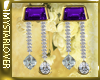 Diamond Purple Earrings 