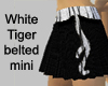 White Tiger Belted Mini