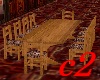 c2 Wood dinner table 
