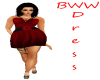 BBW Red Flower Dress