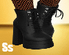 QUEEN ROCK BOOTS BK SS