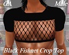Black Fishnet Crop Top