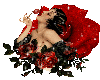 Lady with roses