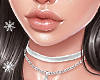 Velvet White Choker