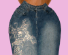 vintage jean skirt